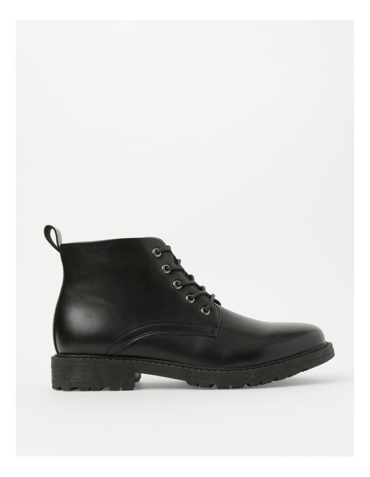 black high heel lace up boots