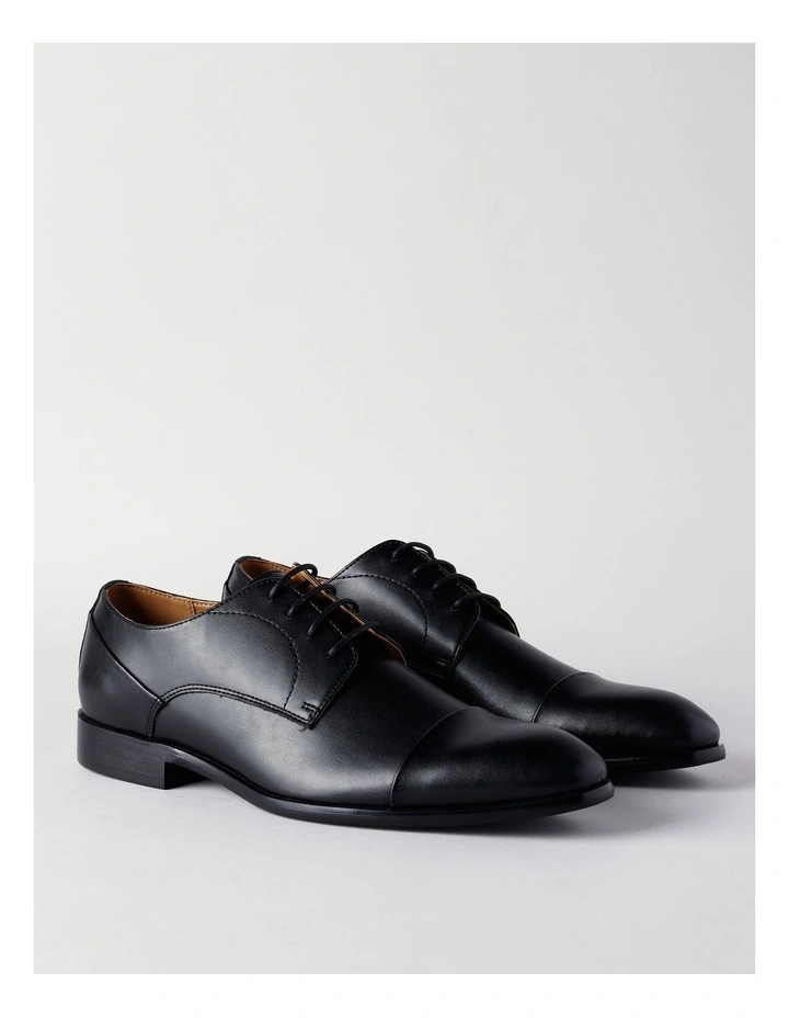 Pesaro Toe Cap Dress Shoe in Black image 3
