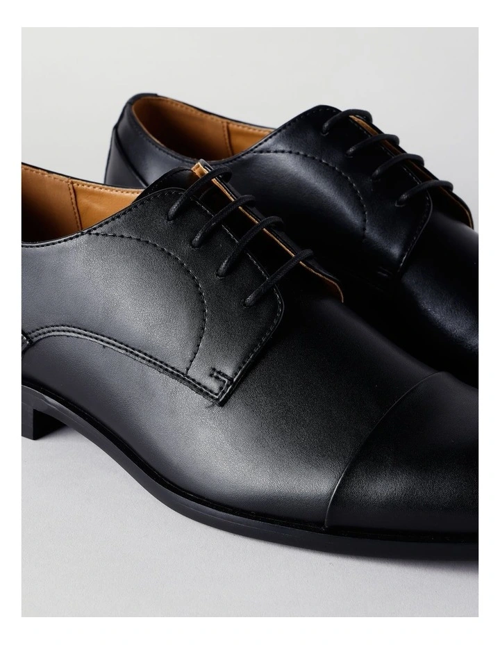 Pesaro Toe Cap Dress Shoe in Black image 5
