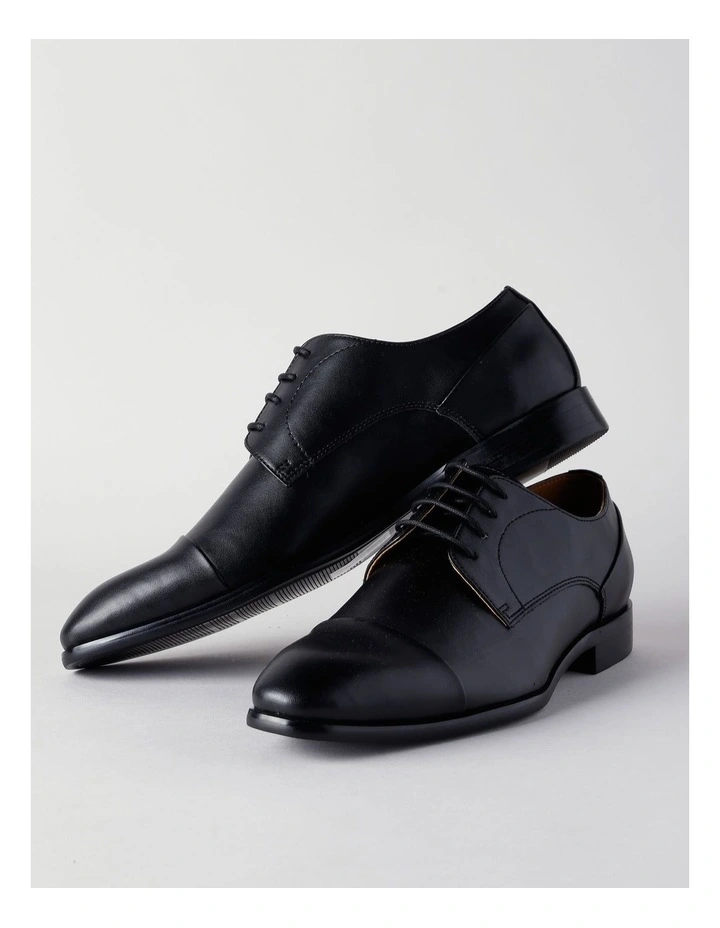 Pesaro Toe Cap Dress Shoe in Black image 6