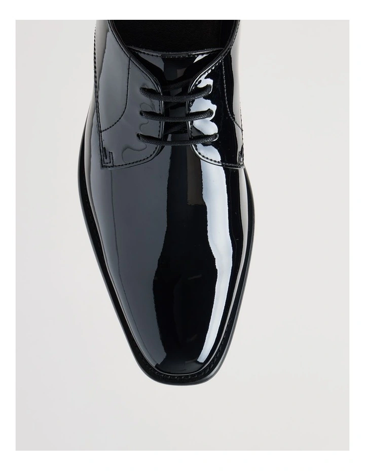 Lorenzo Patent Lace Up in Black image 4