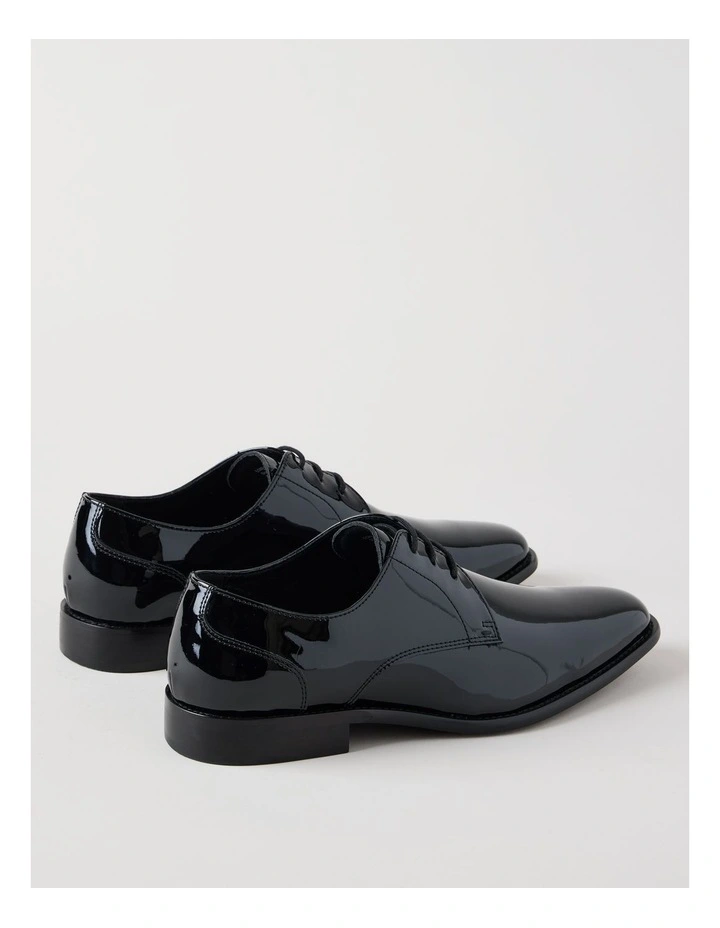 Lorenzo Patent Lace Up in Black image 6