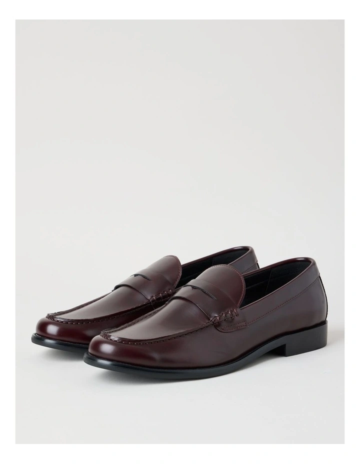 Logan Crinkle Toe Loafer in Dark Cherry image 4