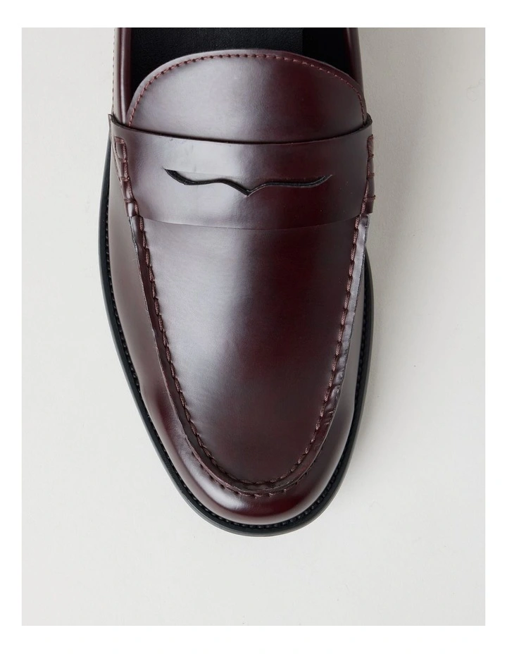 Logan Crinkle Toe Loafer in Dark Cherry image 6