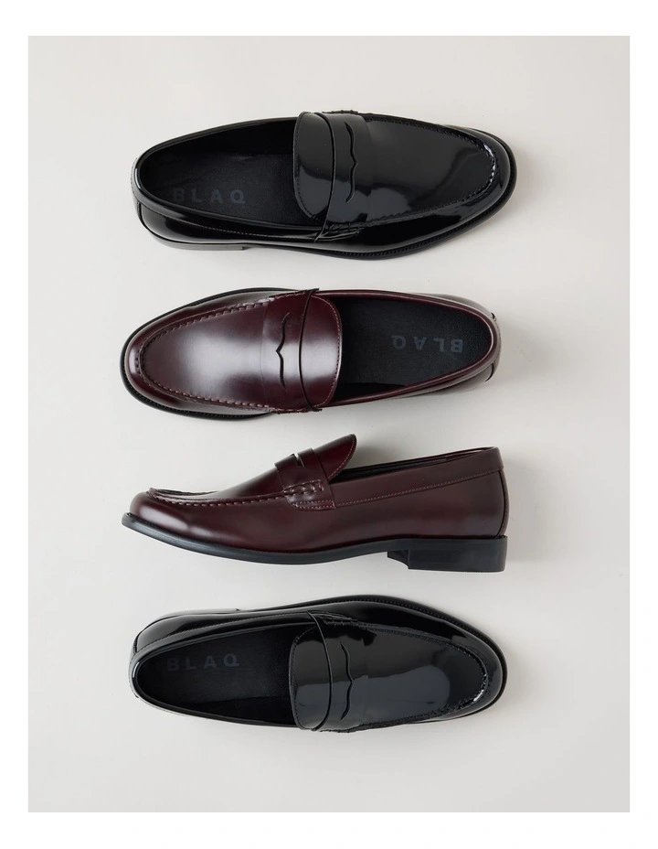 Logan Crinkle Toe Loafer in Dark Cherry image 7