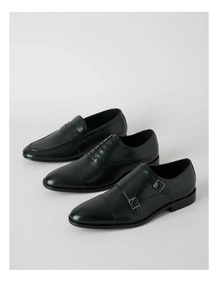 Luca Double Monk in Black image 6