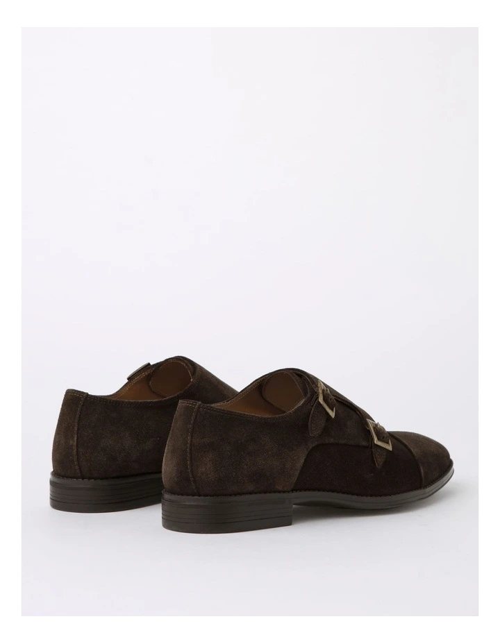 Asher Double Monk in Brown Suede image 5