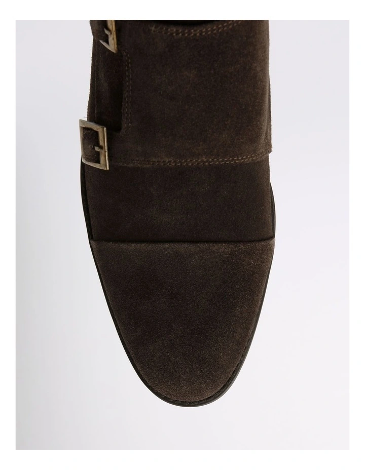 Asher Double Monk in Brown Suede image 6