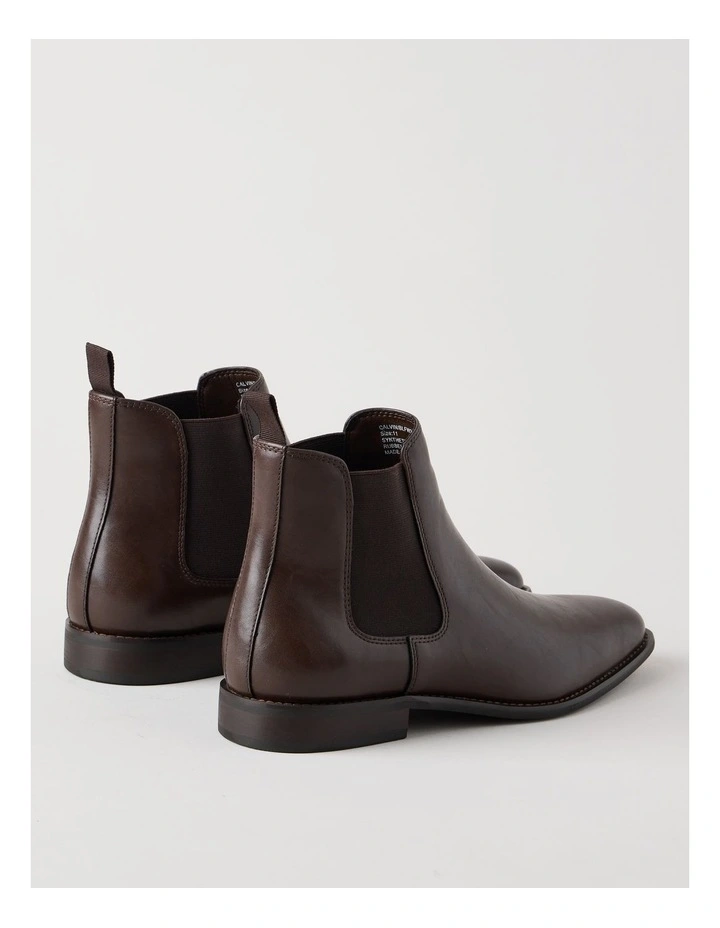 Calvin Chelsea Boot in Dark Brown image 5