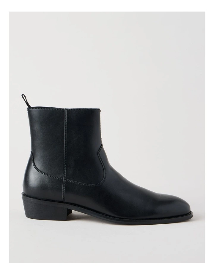 Jasper Cuban Heel Boot in Black image 1