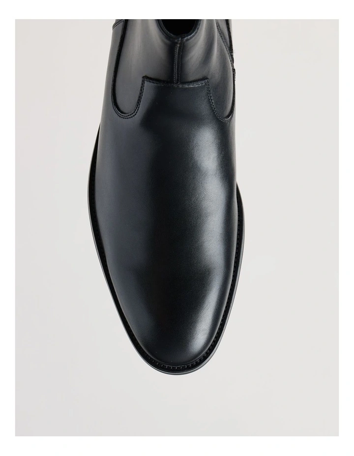 Jasper Cuban Heel Boot in Black image 4