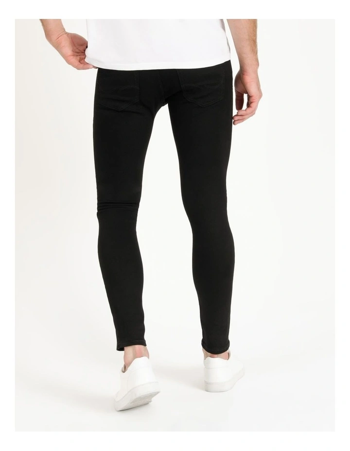 Jack & Jones Liam Original Stretch Skinny Jeans In Black - Foto 3