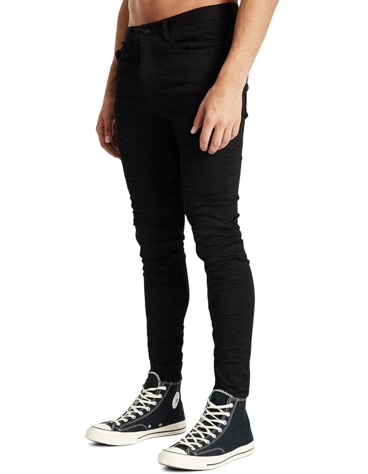 K1 Stretch Super Skinny Jeans Black image 3