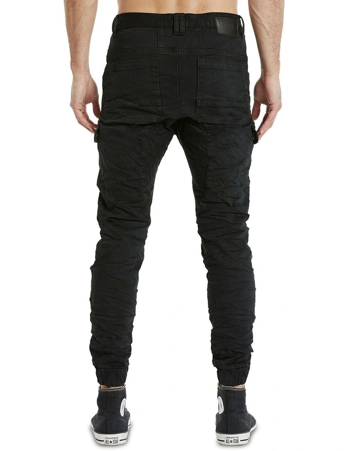 Salem Denim Jogger in Black image 3