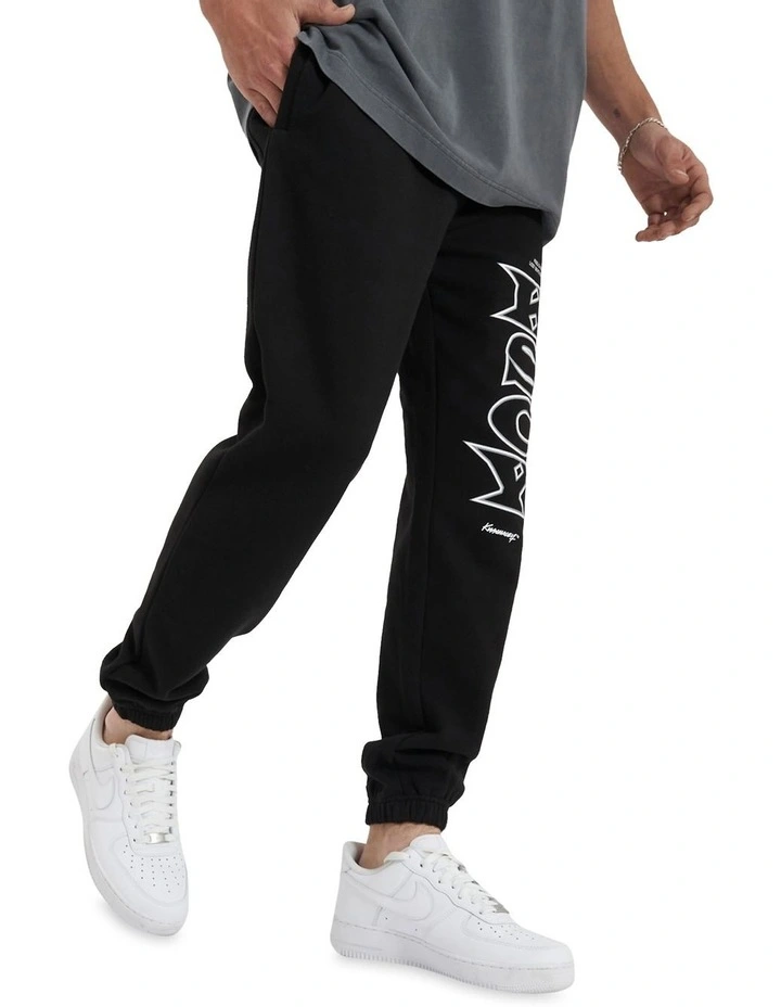 Deep Heavy Trackpant in Jet Black image 3