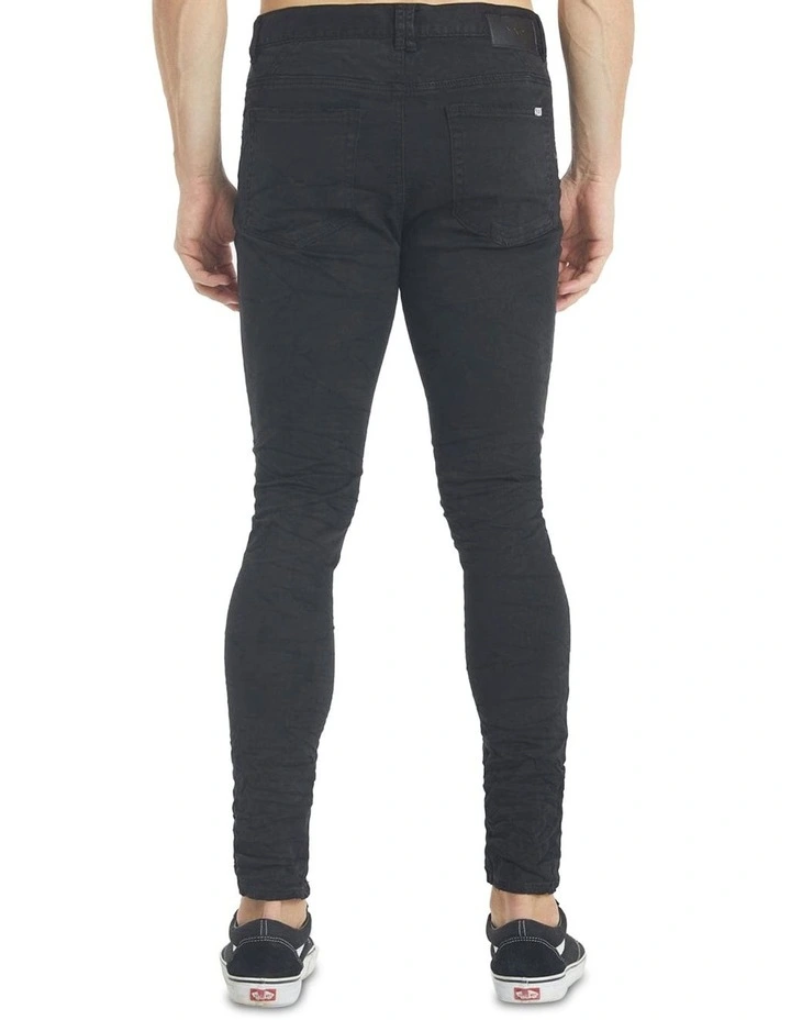 Tyler Super Skinny Fit Jeans in Black image 3