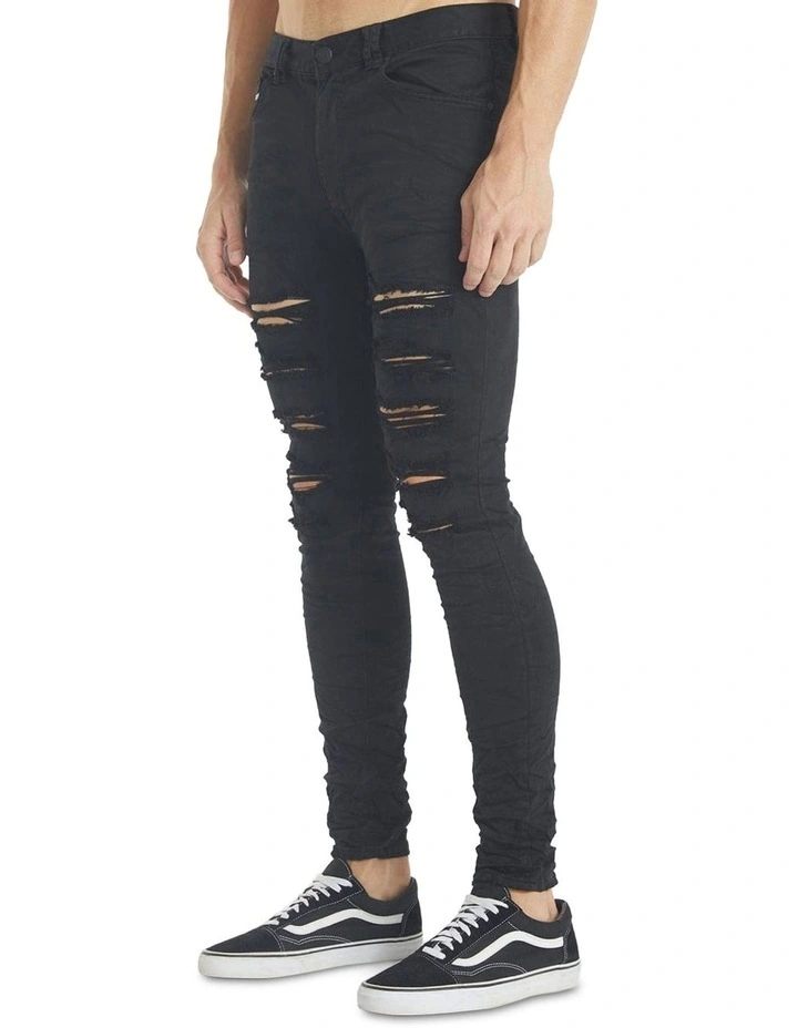 Tyler Super Skinny Fit Jeans in Black image 5