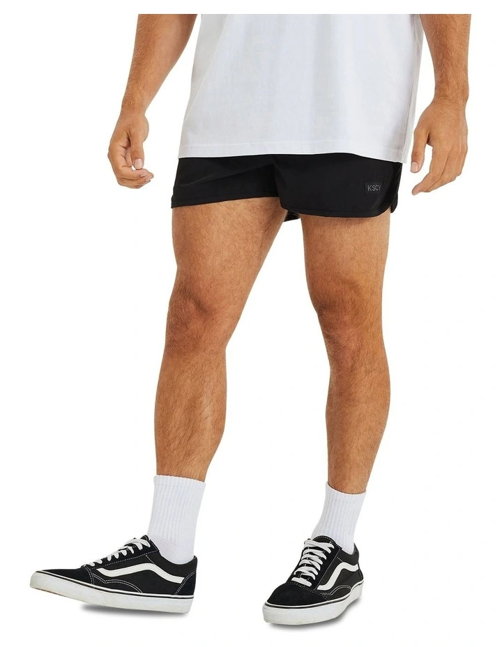 Dark Side Runner Shorts in Jet Black image 1