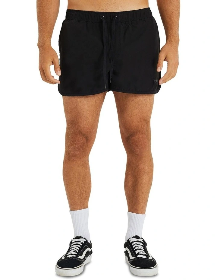 Dark Side Runner Shorts in Jet Black image 4