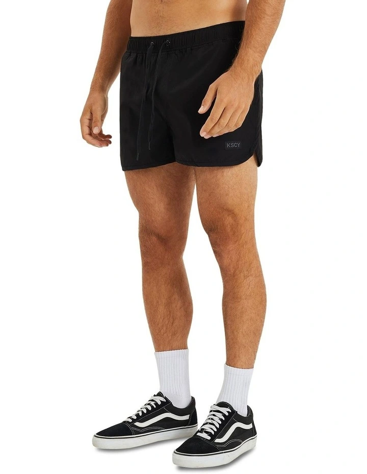 Dark Side Runner Shorts in Jet Black image 5
