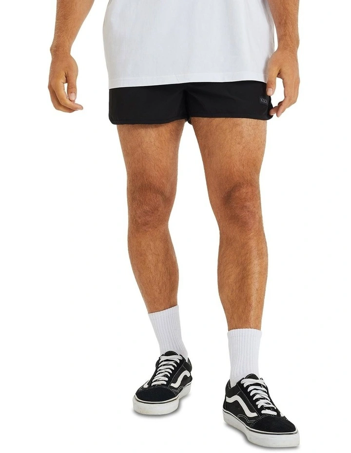 Dark Side Runner Shorts in Jet Black image 7