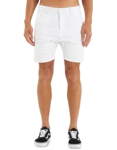 Viper Denim Short in White