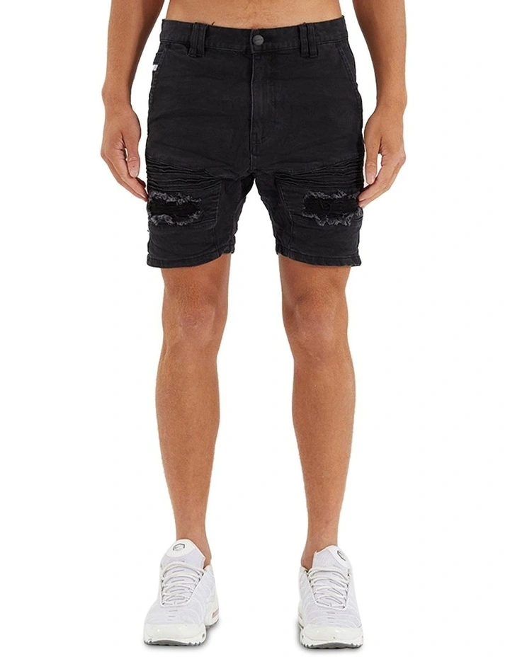 Viper Denim Short in Black image 1