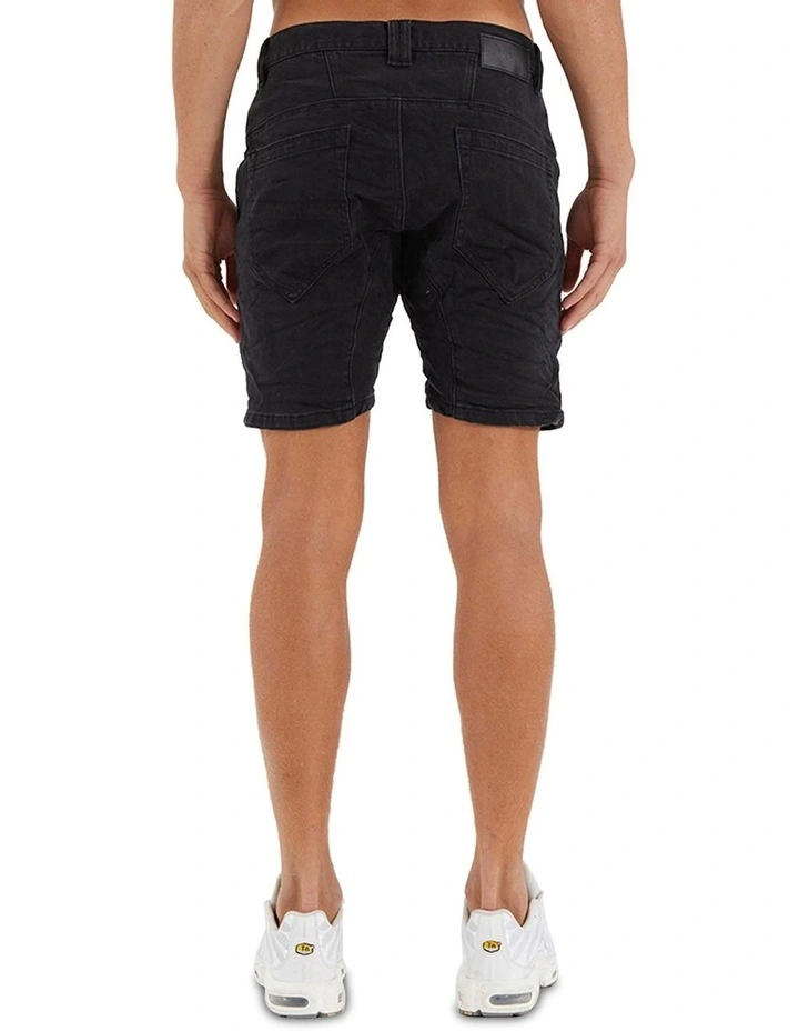 Viper Denim Short in Black image 2