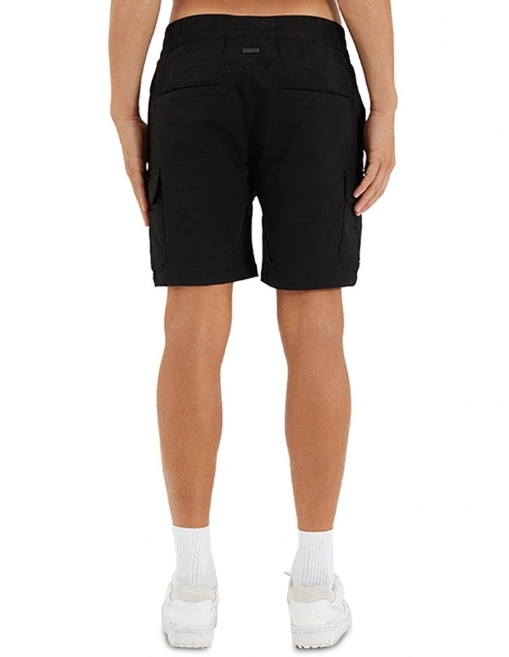 S150 Slim Stretch Cargo Short in Black image 2