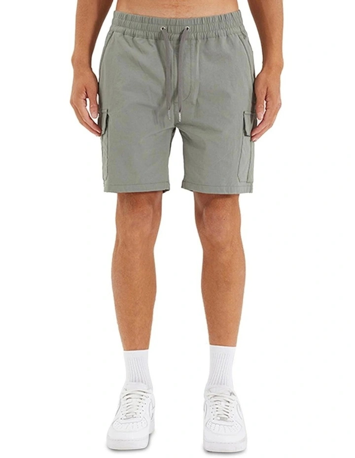 S150 Slim Stretch Cargo Short in Grey image 1
