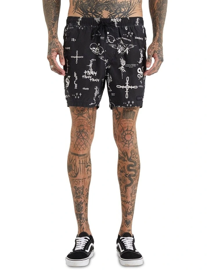Ratley Beach Shorts in Ratley Print image 1