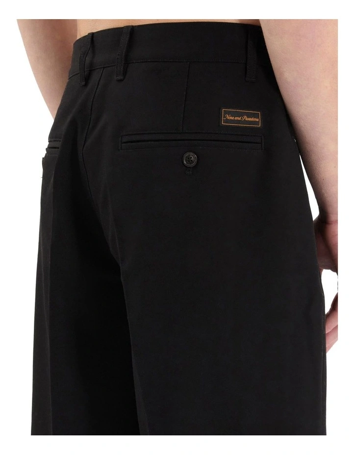 Venture Pleated Dress Shorts in Black image 2
