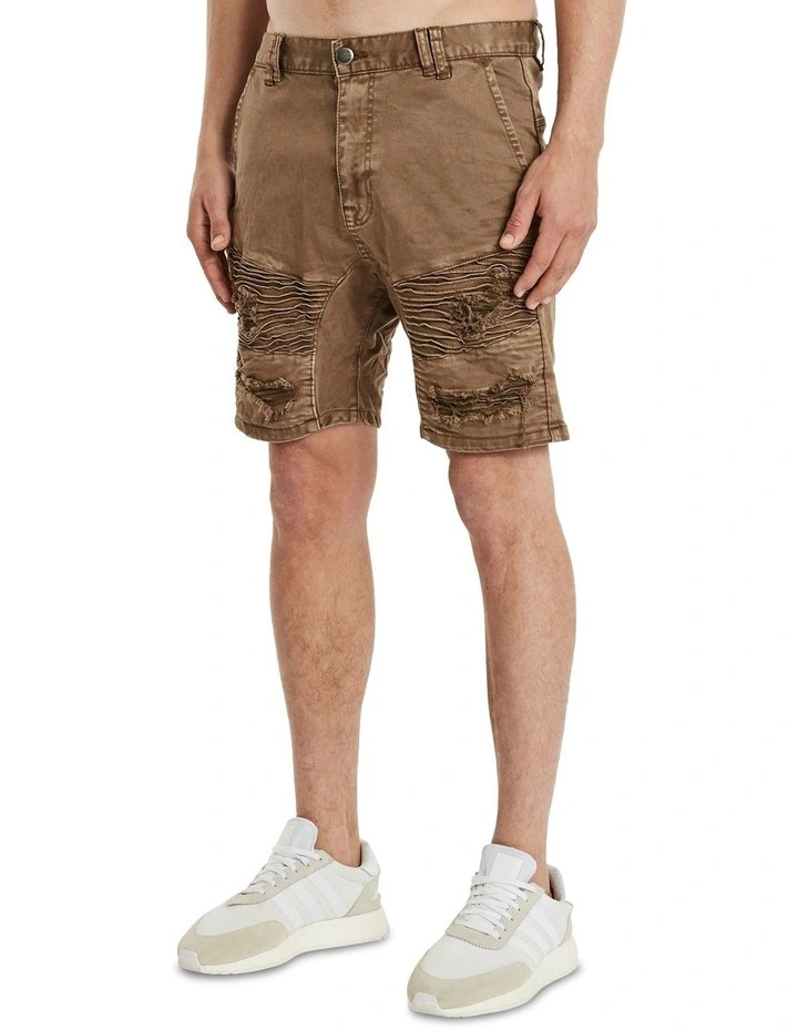 Hellcat Denim Short in Brown image 2