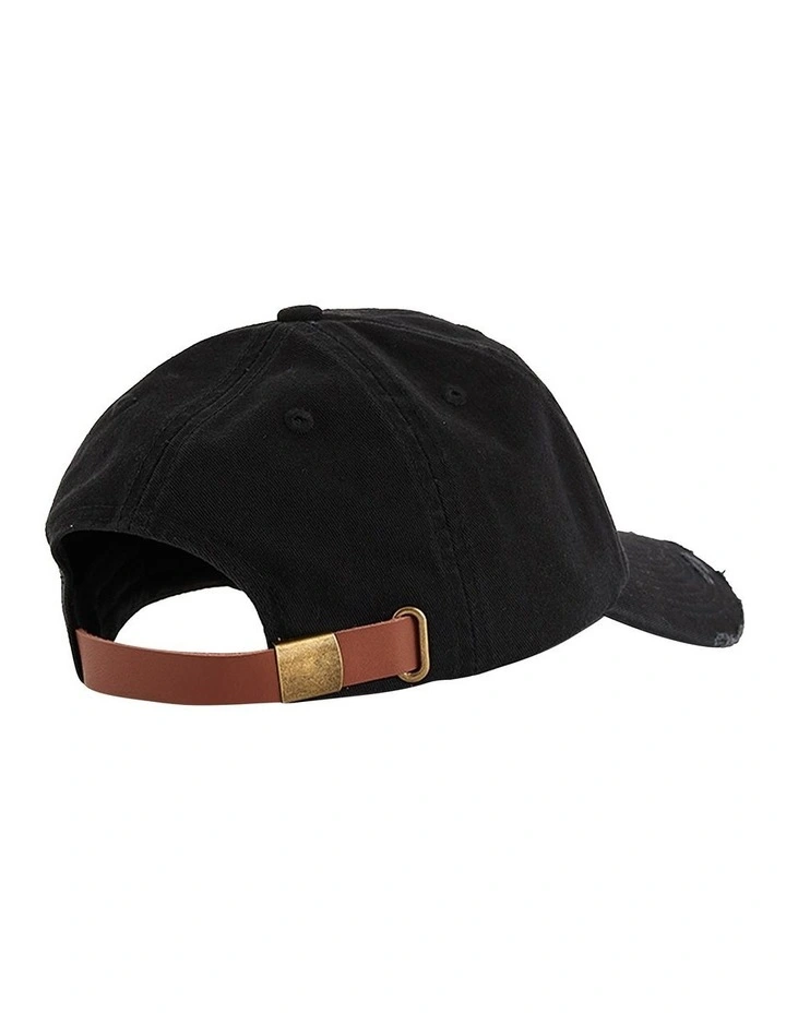 Birstall Dad Cap in Jet Black image 2