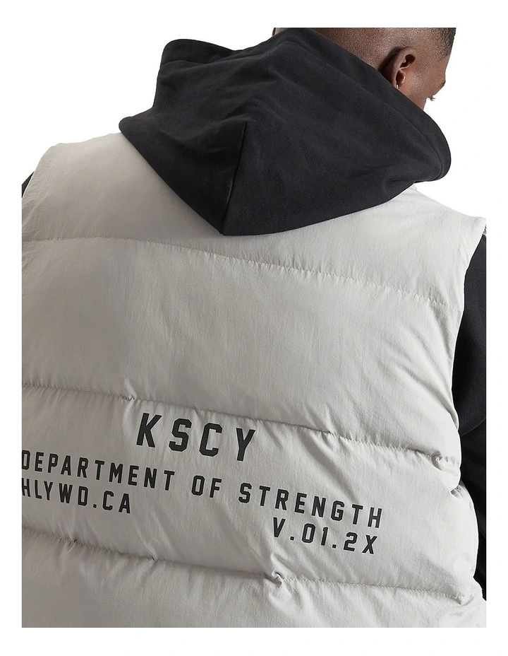 Paloma Puffer Vest in Pigment Paloma image 3