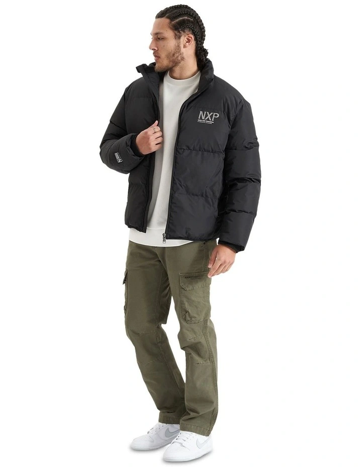 Forfeit Puffer Jacket in Jet Black image 6