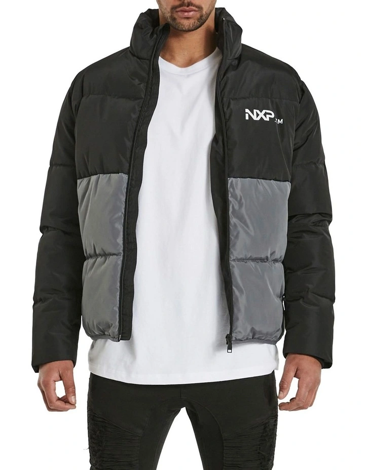 Axis Puffer Jacket in Black image 1