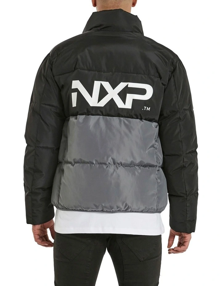 Axis Puffer Jacket in Black image 2
