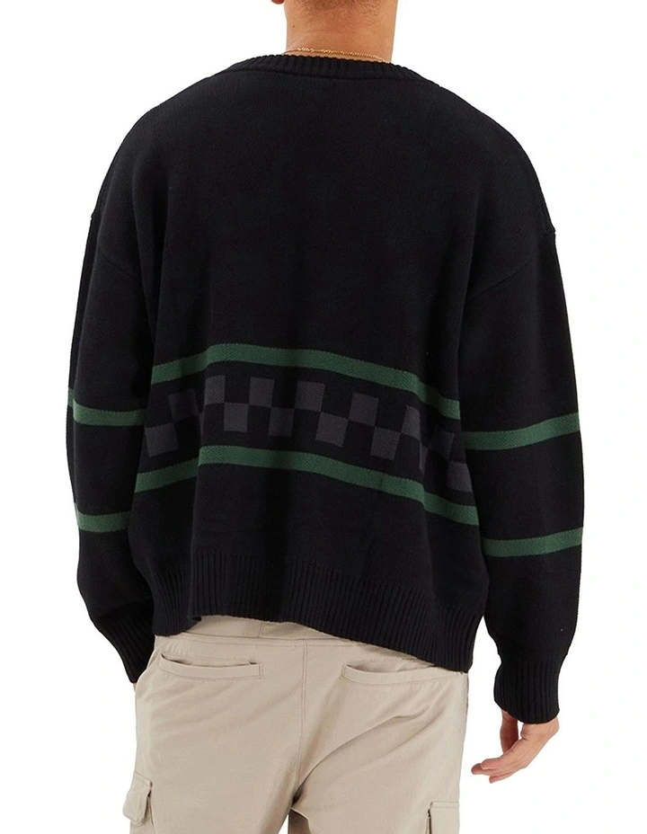 Median Knit Jumper in Black image 2