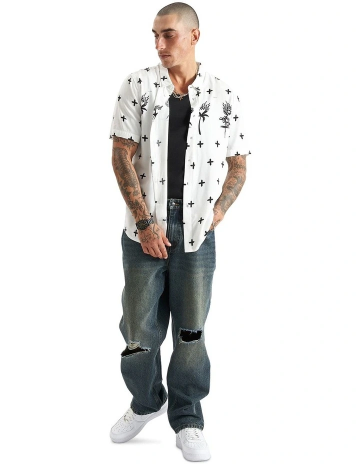 Desert Rose Party Shirt in White image 2