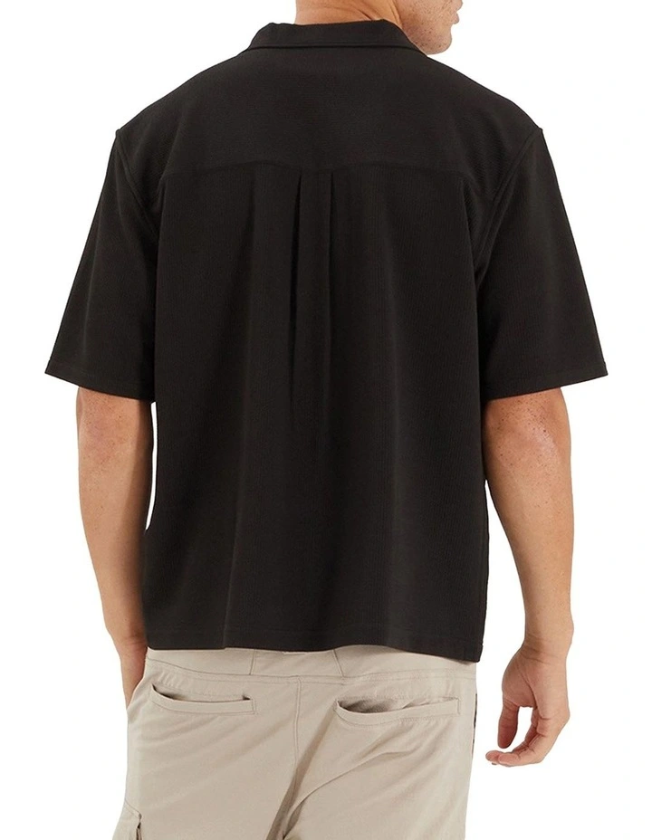 Amalfi Box Resort Shirt in Black image 2