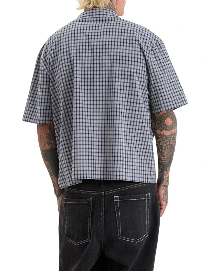 Skylar Oversized Dress Shirt in Slate Grey image 2