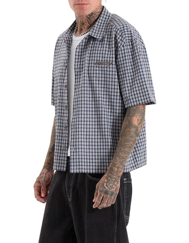 Skylar Oversized Dress Shirt in Slate Grey image 3