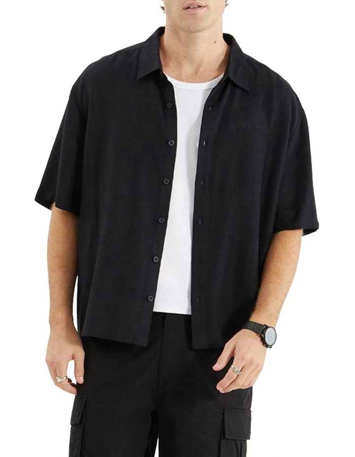 Limited Oversized Dress Shirt in Jet Black image 1