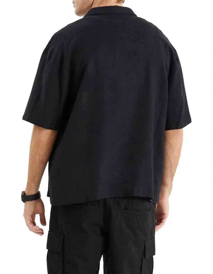 Limited Oversized Dress Shirt in Jet Black image 2