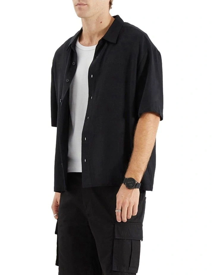 Limited Oversized Dress Shirt in Jet Black image 3