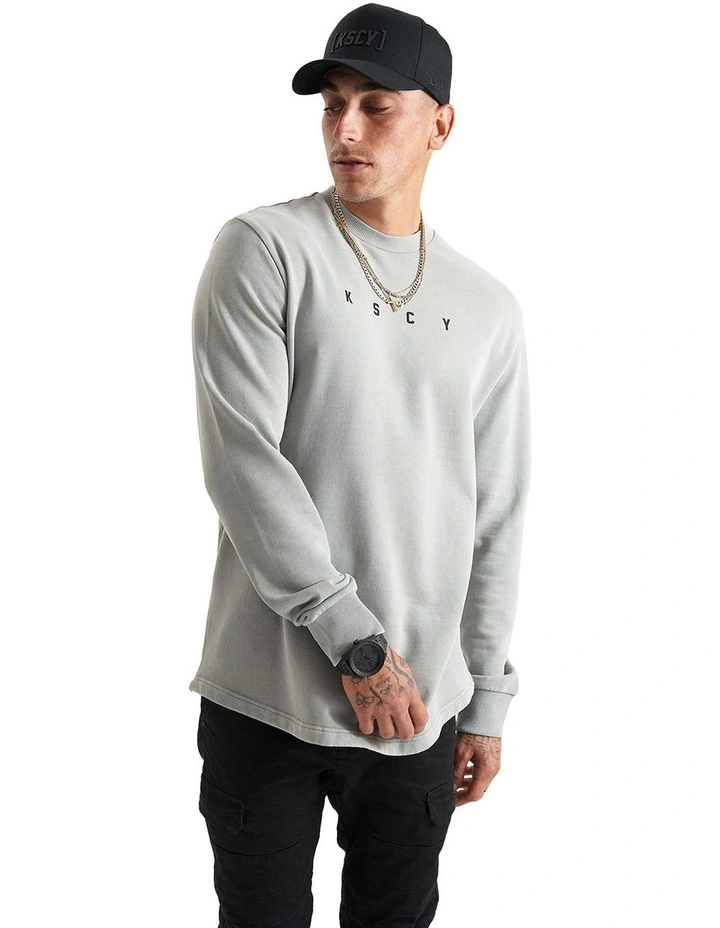Holy Lane Dual Curved Sweater in Grey image 3
