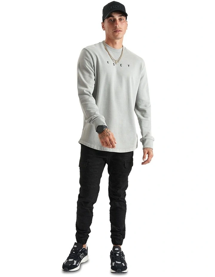 Holy Lane Dual Curved Sweater in Grey image 4