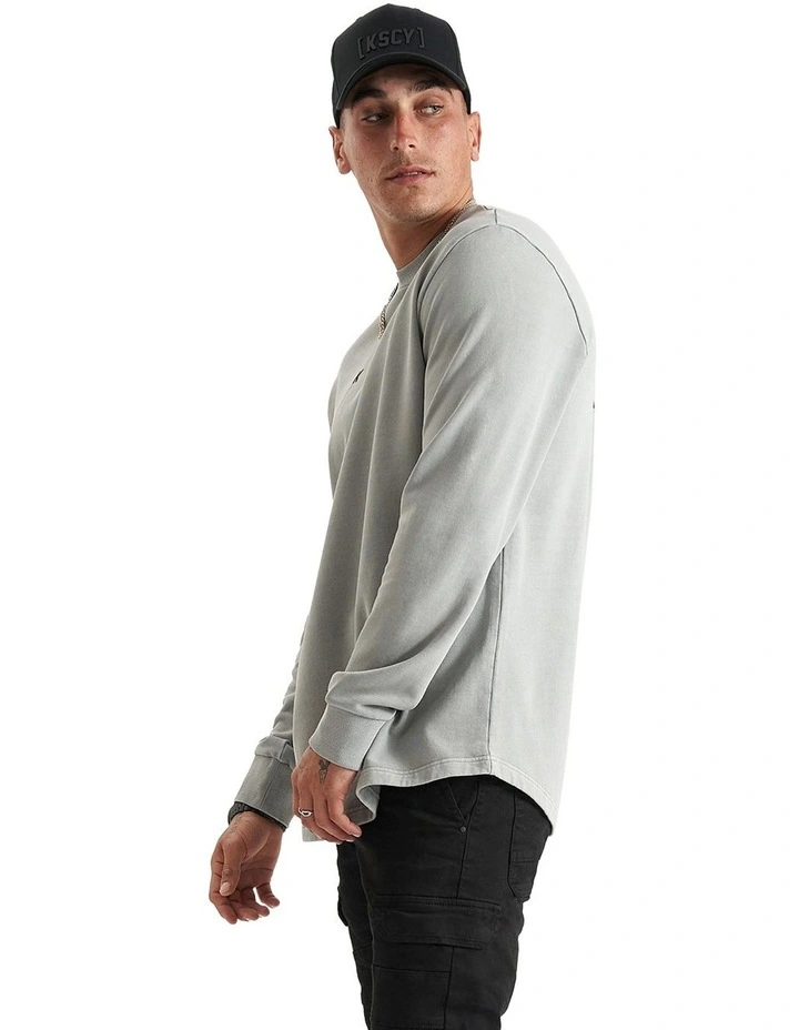 Holy Lane Dual Curved Sweater in Grey image 5