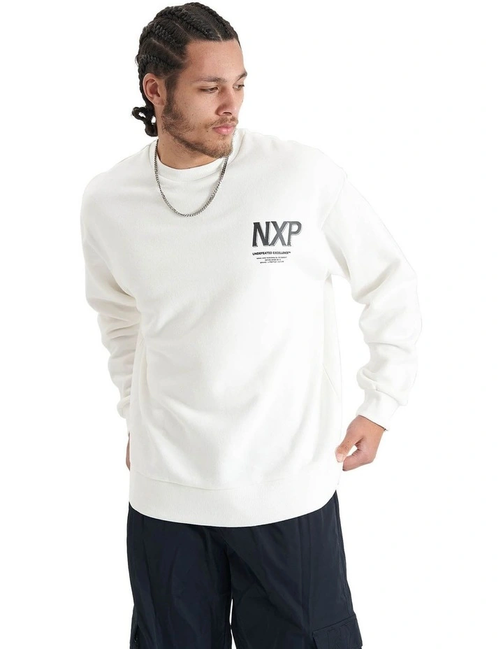 Federation Heavy Relaxed Sweater in Natural White image 2